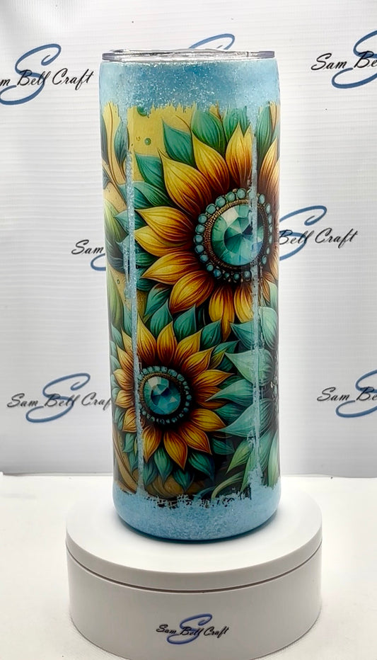 Sunflower On Glitter