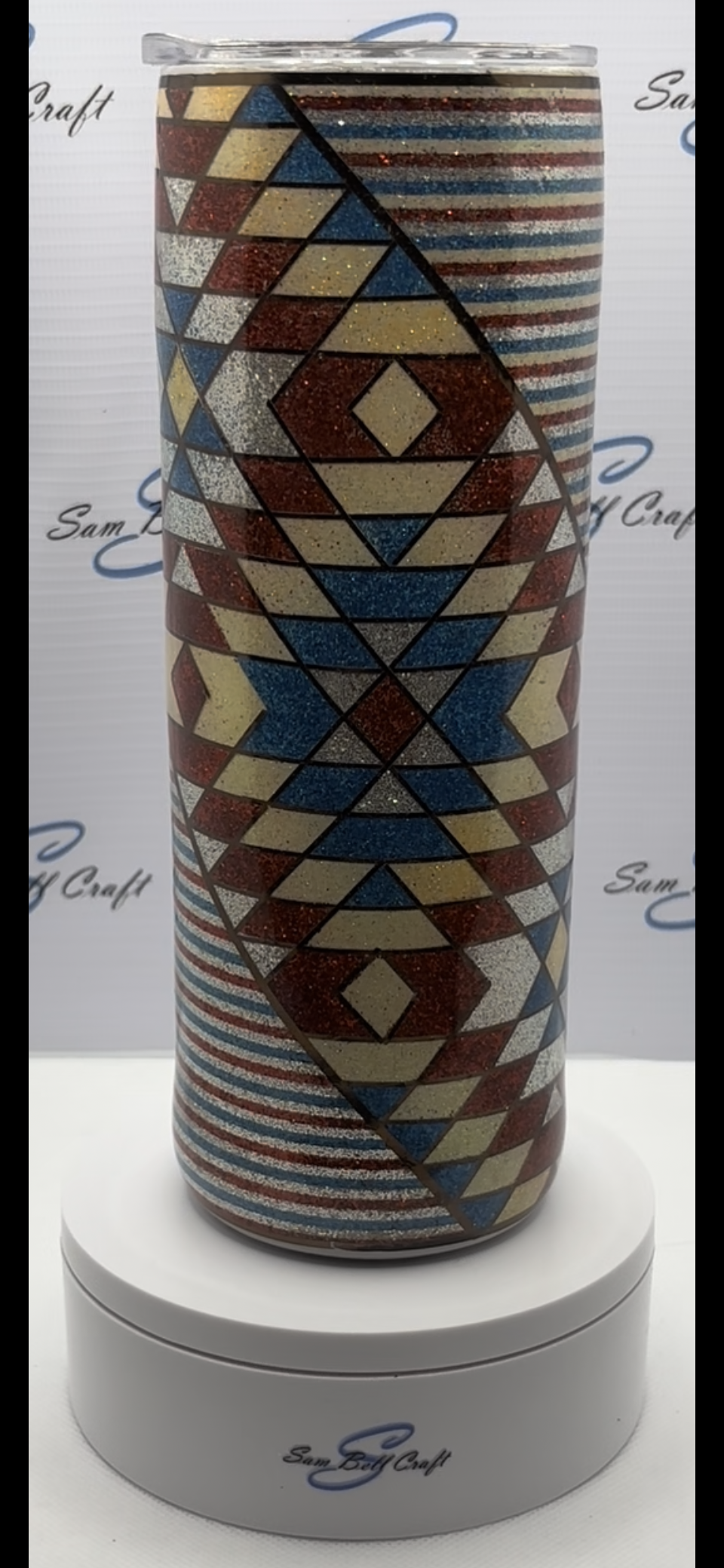20oz Southwestern Lines Sparkle Cup