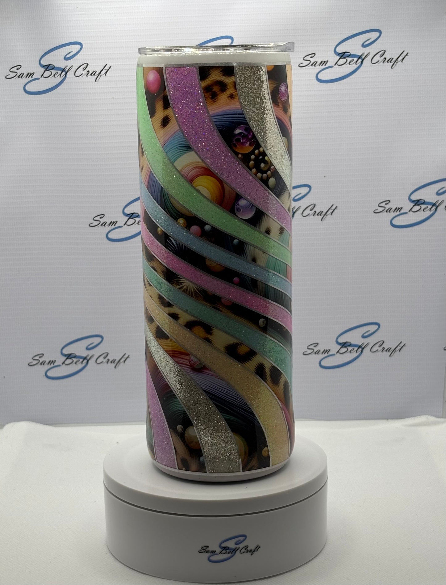 20oz Lisa Frank Inspired Vinyl & Glitter Tumbler - Dizzy Template