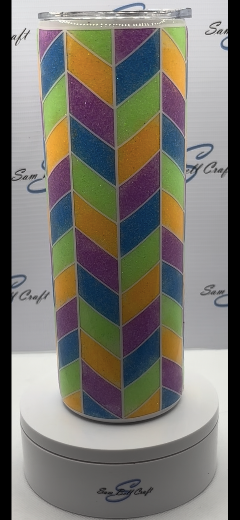 20oz Neon Arrow Sparkle Cup