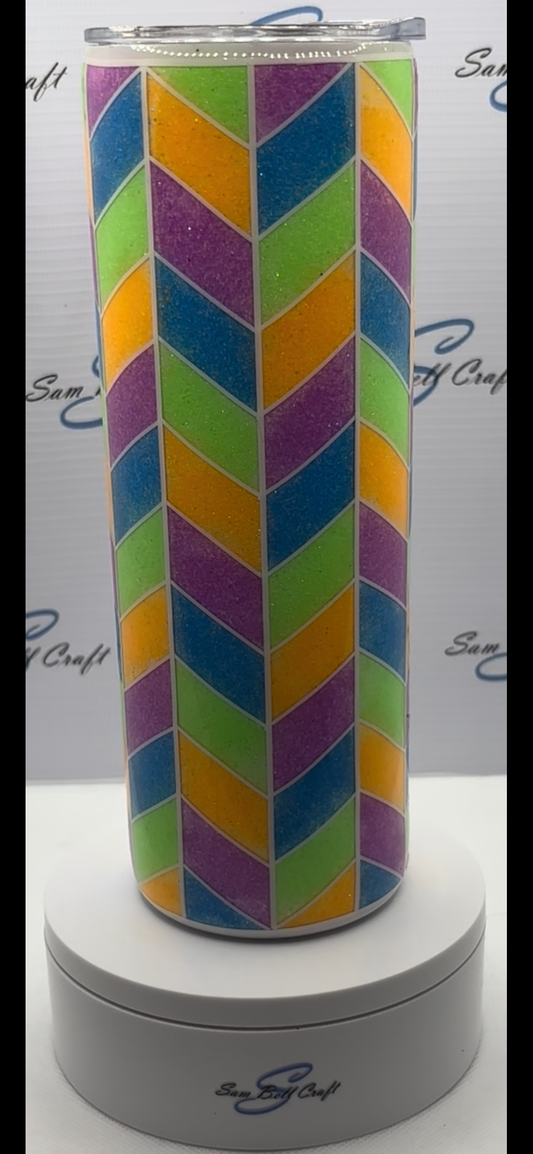 20oz Neon Arrow Sparkle Cup