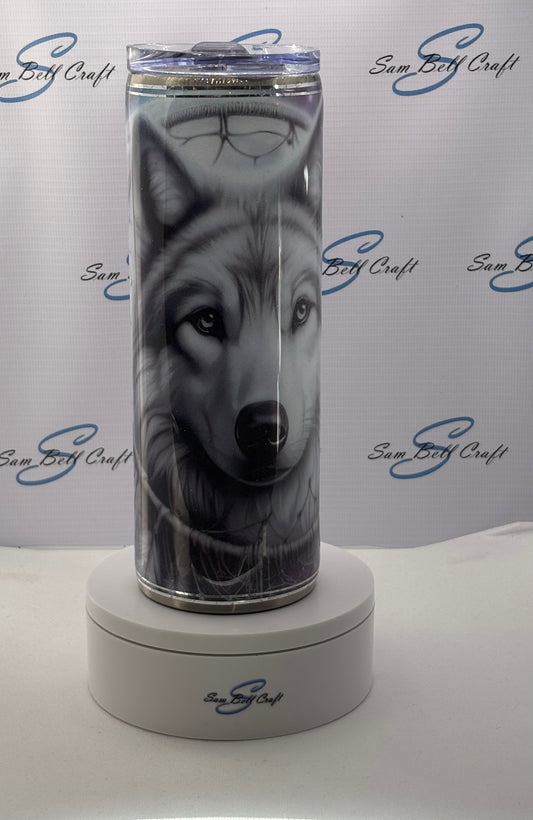 Wolf Vinyl Tumbler