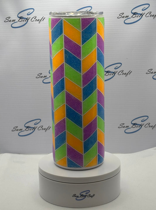 20oz Neon Arrow Sparkle Cup